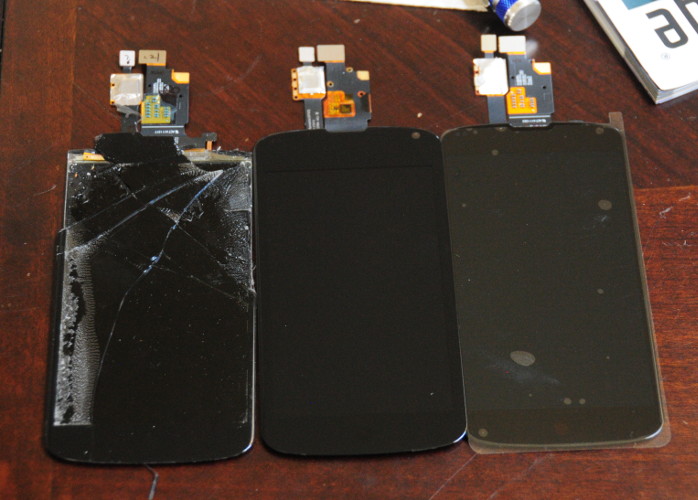 3 Nexus 4 Screens